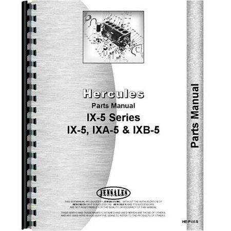 AFTERMARKET Engine Parts Manual For Hercules Engines IX5 RAP72605
